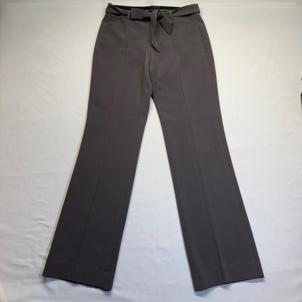 Banana Republic Logan Tie Waist Sloan Pants Gray Size‎ 4 Career Trouser